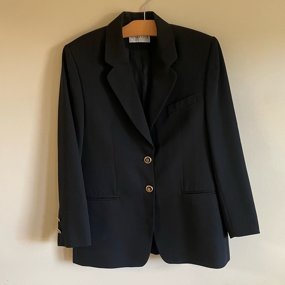 Vintage Marcona Design Exclusive Virgin Wool Blend Blazer Suit Jacket Size 10 - Picture 1 of 8